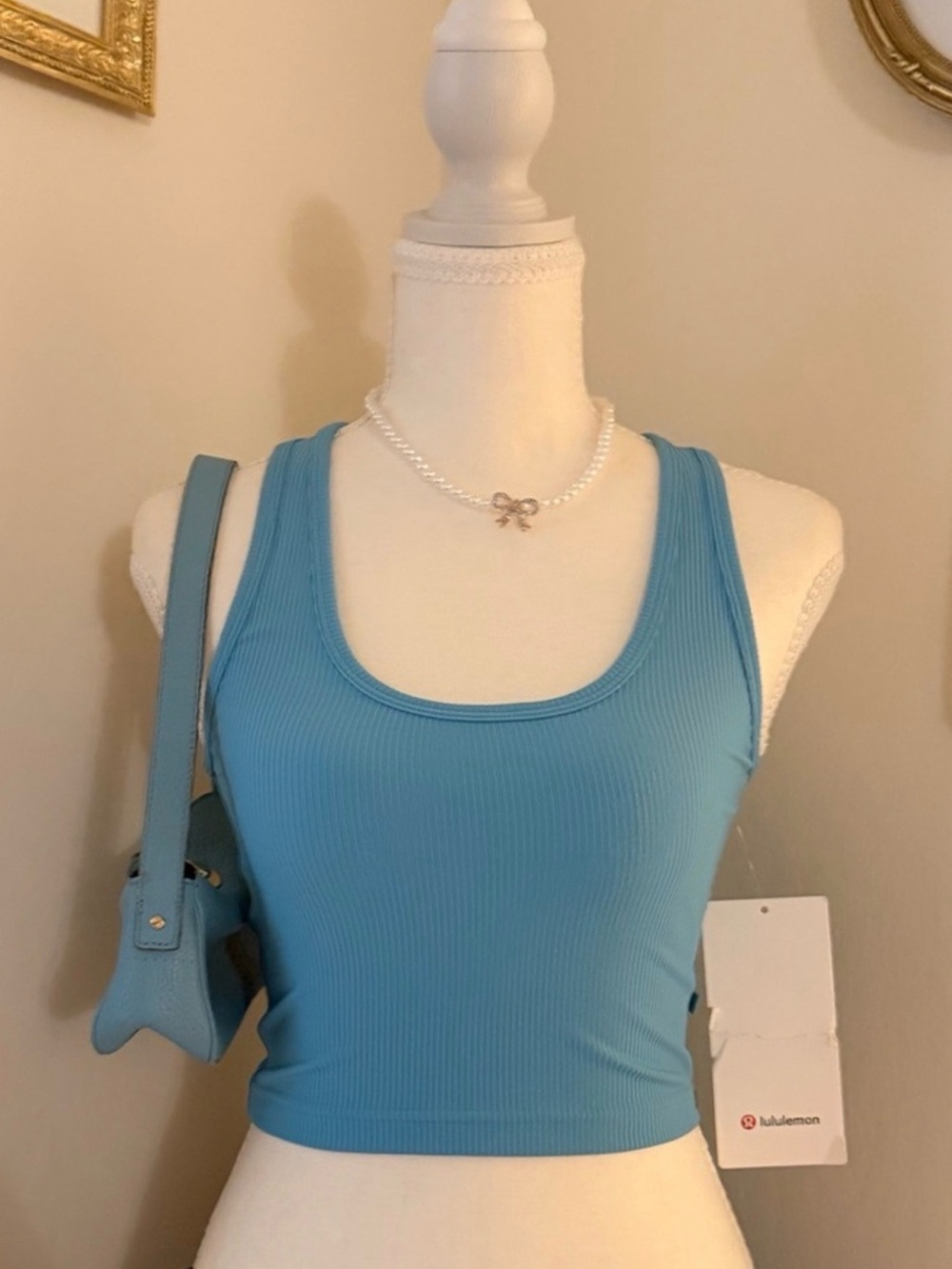 lululemon Ribbed Scoop Tank Pool Party